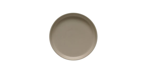FRÜHSTÜCKSTELLER Taupe 20,5 cm Salerno  - Taupe, Trend, Keramik (20,5cm) - Novel