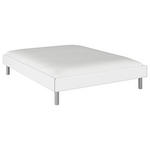 BETT 160/200 cm  in Weiß  - Alufarben/Weiß, Design, Metall (160/200cm) - Carryhome