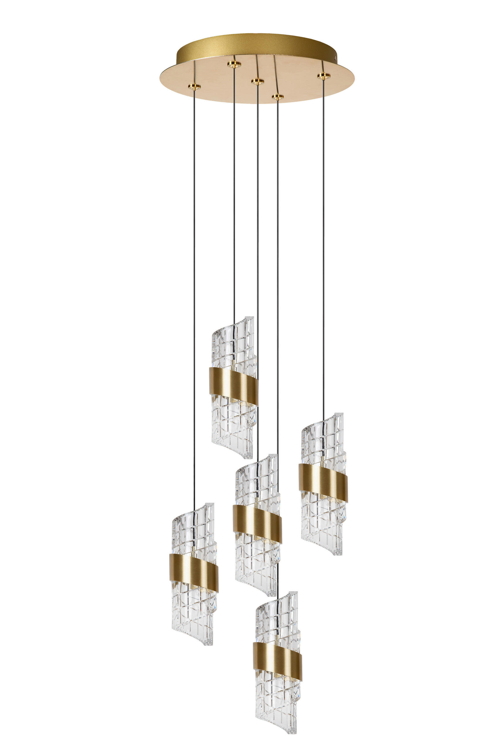 VISEČA LED-SVETILKA  Kligande 8 W/720 lm/2700 K/230 V/ - barve medenine, Design, umetna masa (30/30/150cm)
