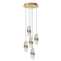 VISEČA LED-SVETILKA  Kligande 8 W/720 lm/2700 K/230 V/ - barve medenine, Design, umetna masa (30/30/150cm)