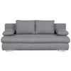 SCHLAFSOFA in Webstoff Grau  - Chromfarben/Rostfarben, Design, Kunststoff/Textil (205/88/96cm) - Ti'me
