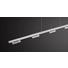 LED-HÄNGELEUCHTE - Nickelfarben, Design, Kunststoff/Metall (100/8/119cm)