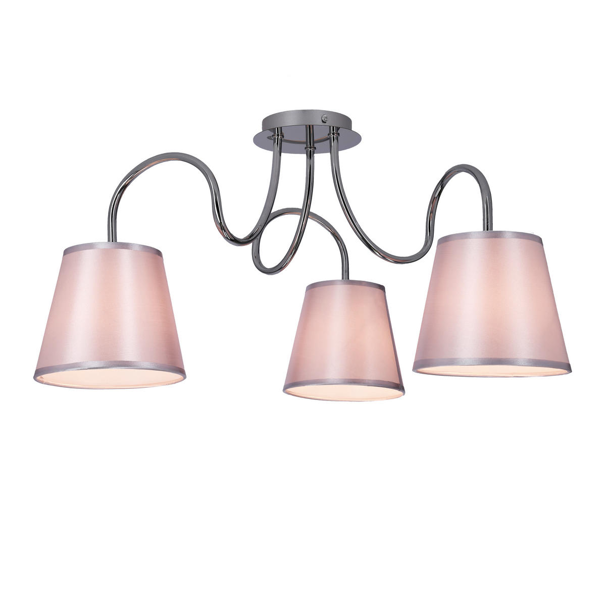 TAKLAMPA Luk 60/60/36 cm  - kromfärg, Klassisk, metall/plast (60/60/36cm)