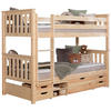 ETAGENBETT - Naturfarben, MODERN, Holz (90/200cm) - MID.YOU