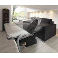 SCHLAFSOFA in Webstoff Grau  - Chromfarben/Grau, KONVENTIONELL, Metall (188/86/97cm) - Novel