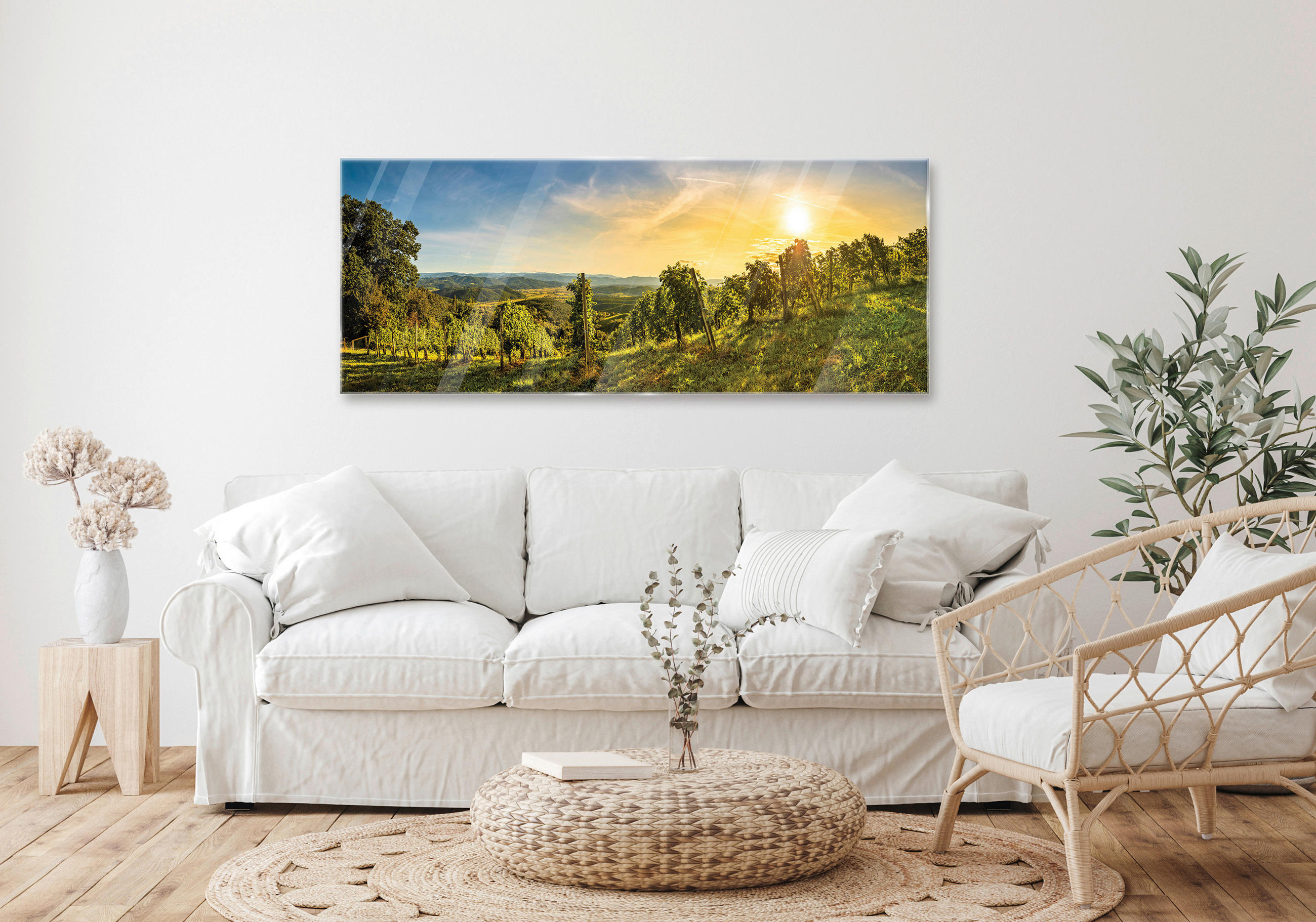 GLASBILD 50/125 cm  - Multicolor, Natur, Glas (50/125cm)