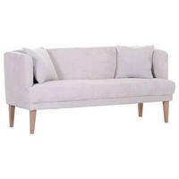 SITZBANK in Textil Creme, Weiss, Eichefarben  - Weiss/Eichefarben, Design, Holz/Textil (170/83/70cm) - Landscape