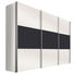 SCHWEBETÜRENSCHRANK in Graphitfarben, Weiß - Alufarben/Graphitfarben, Design, Holzwerkstoff/Metall (300/236/68cm) - Hom`in SCHWEBETÜRENSCHRANK in Graphitfarben, Weiß - Alufarben/Graphitfarben, Design, Holzwerkstoff/Metall (300/236/68cm) - Hom`in