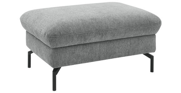 HOCKER in Metall, Textil Grau  - Schwarz/Grau, Design, Textil/Metall (92/46/67cm) - Dieter Knoll