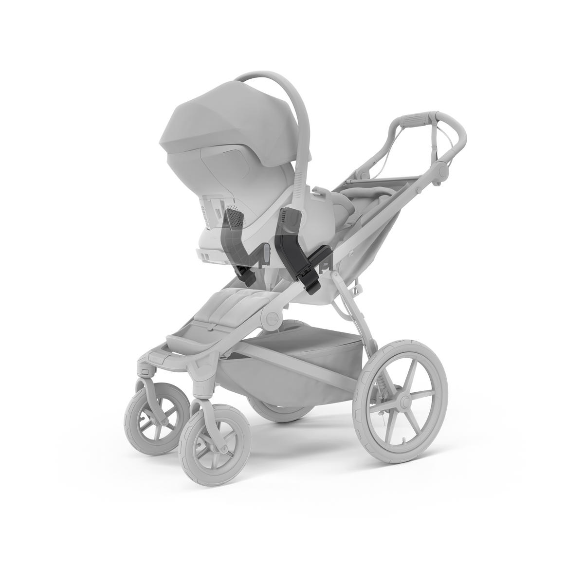 BABYSCHALENADAPTER - Schwarz, Basics, Kunststoff (28,5/22,5/5cm) - Thule