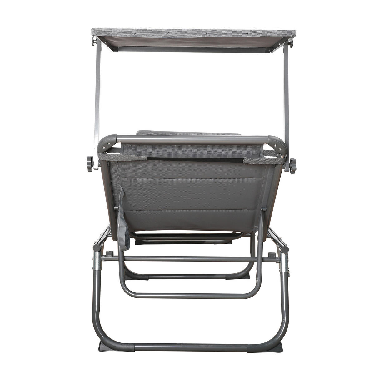 GARTENLIEGE 70/36/200 cm  - Dunkelgrau/Anthrazit, Basics, Textil/Metall (70/36/200cm) - Modante
