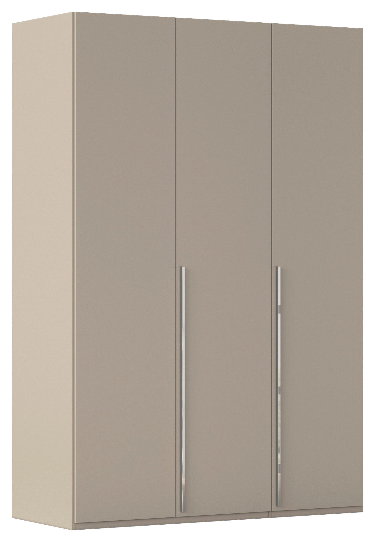 DREHTÜRENSCHRANK 151/223/60 cm 3-türig Fango  - Chromfarben/Fango, Design, Holzwerkstoff/Metall (151/223/60cm) - home24