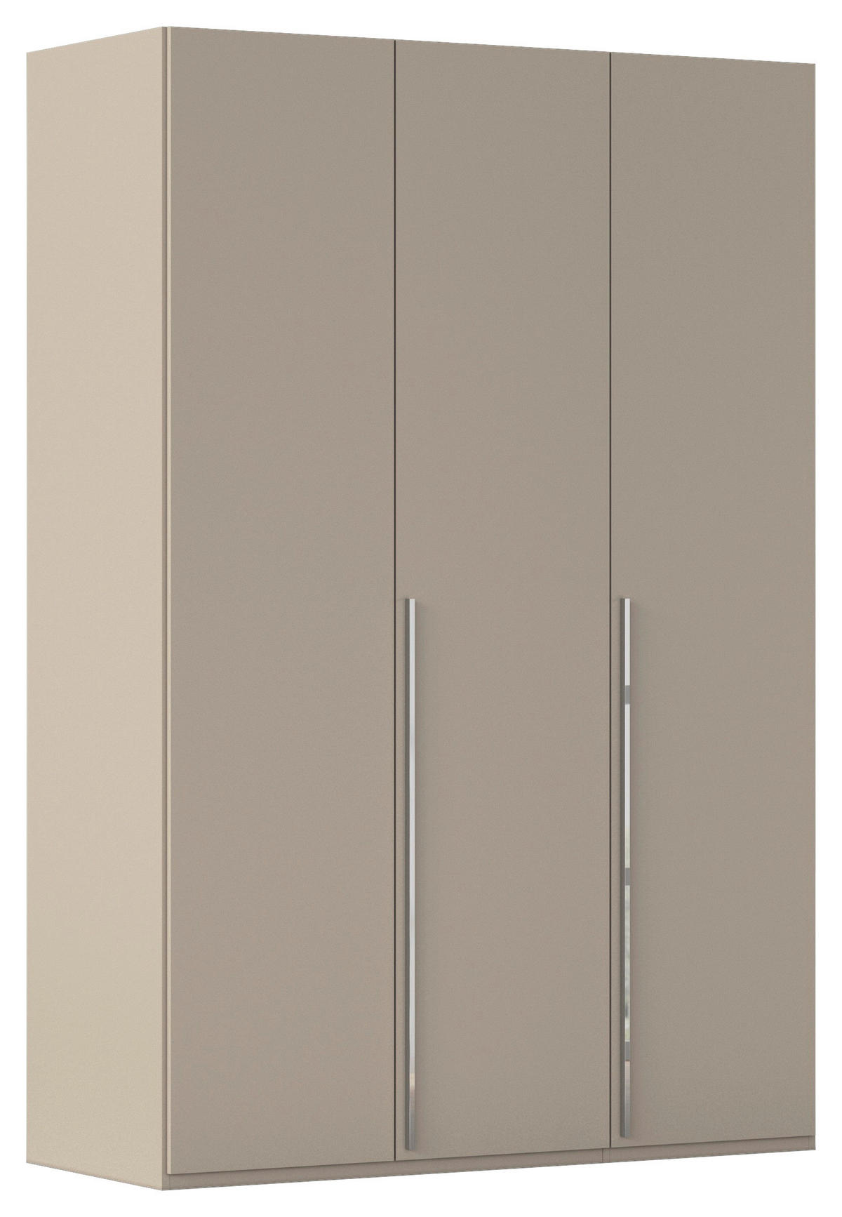 DREHTÜRENSCHRANK 151/223/60 cm 3-türig Fango  - Chromfarben/Fango, Design, Holzwerkstoff/Metall (151/223/60cm) - home24