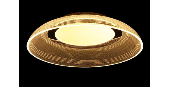 LED-DECKENLEUCHTE 40/9 cm   - Chromfarben/Weiß, LIFESTYLE, Kunststoff/Metall (40/9cm) - Novel