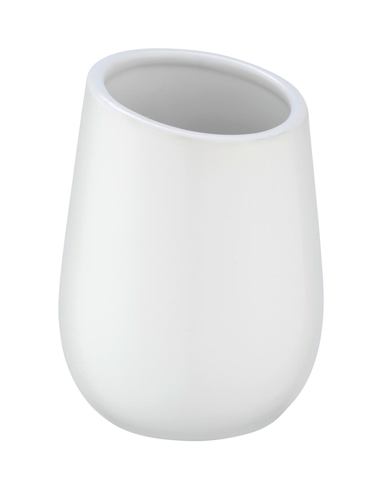 ZAHNPUTZBECHER Keramik  - Weiß, Basics, Keramik (8/11/8cm) - Wenko