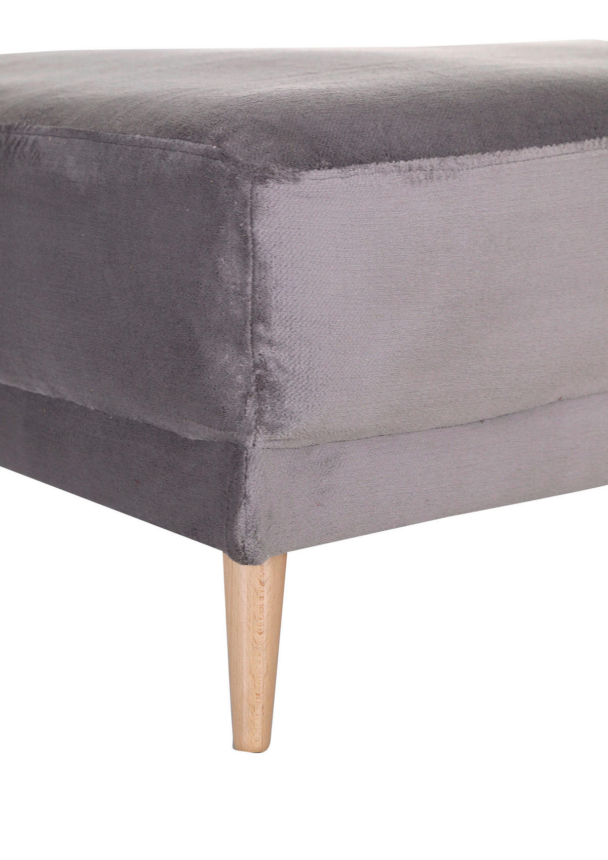 ECKSOFA Schlammfarben Flachgewebe  - Schlammfarben/Naturfarben, KONVENTIONELL, Holz/Textil (310/310cm) - Livetastic