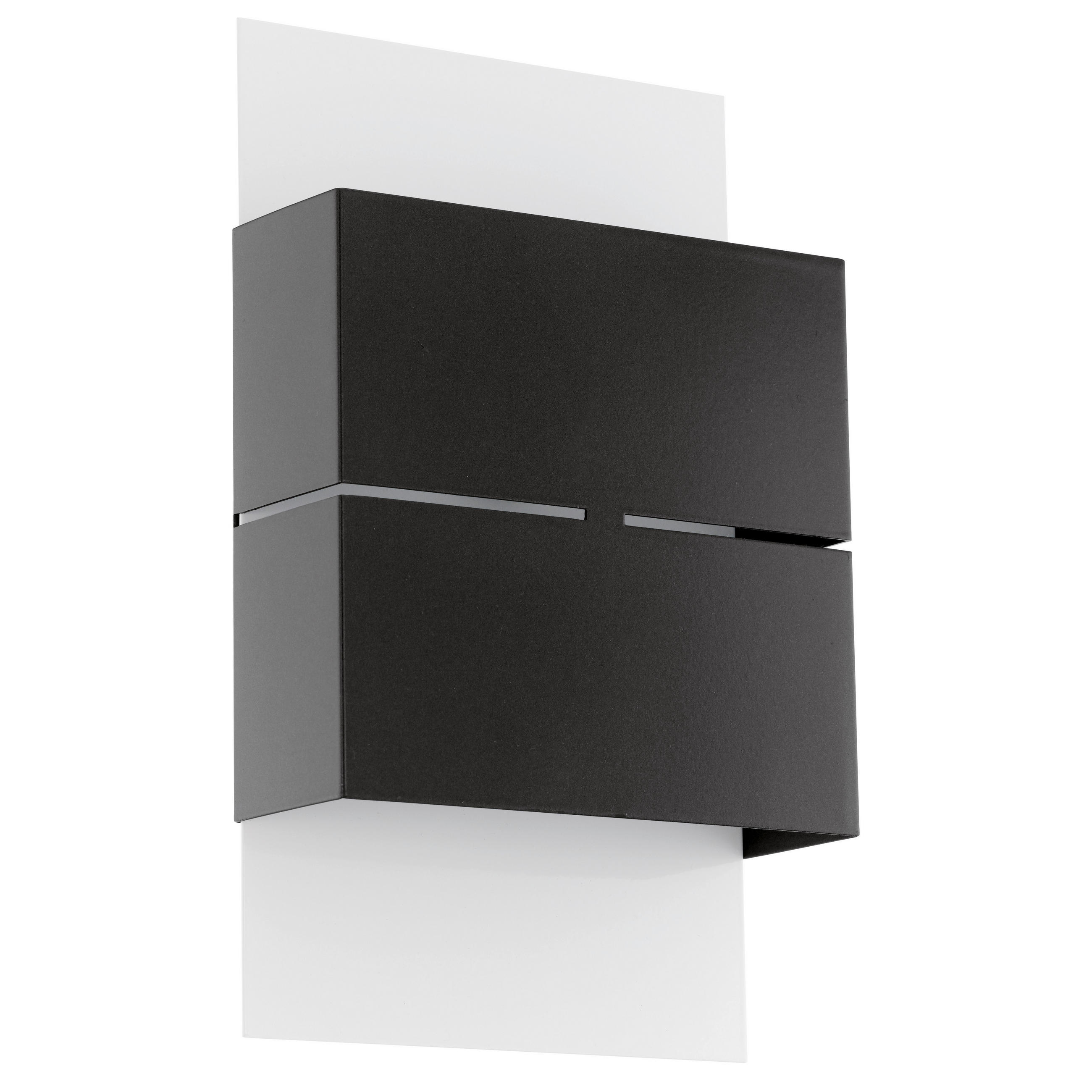 AUßENWANDLEUCHTE Kibea 15 cm   - Anthrazit/Weiß, Design, Metall (15cm) - Eglo