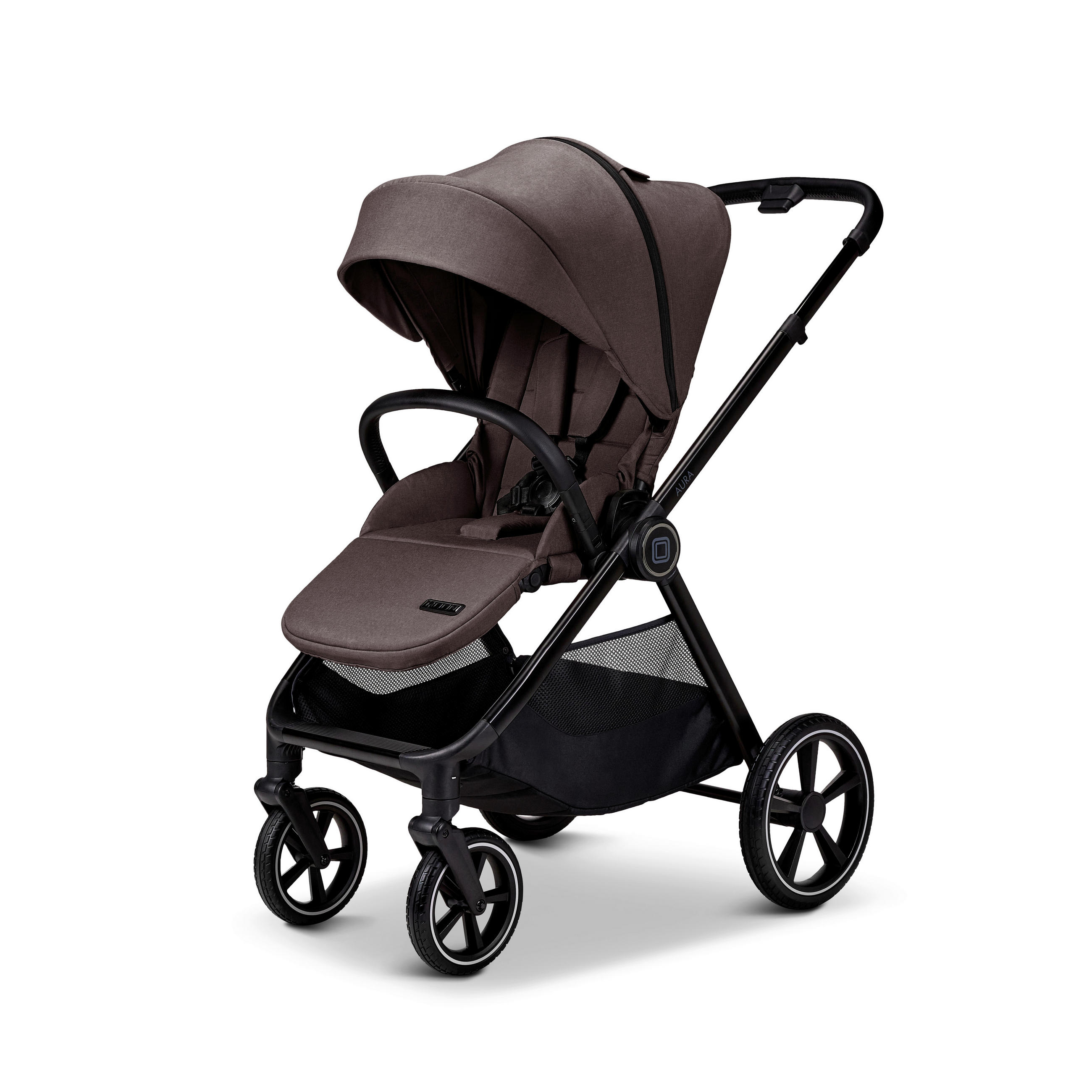 KOMBIKINDERWAGEN  Aura  Tonka Melange  - Braun, Basics, Textil (86/61cm) - Moon