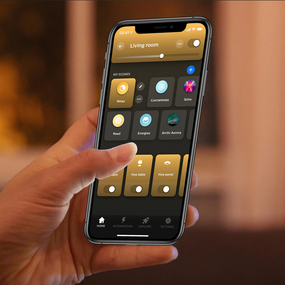 LED-DECKENLEUCHTE Aurelle  Smart 60/60/4,6 cm   - Weiß, Basics, Metall (60/60/4,6cm) - Philips HUE