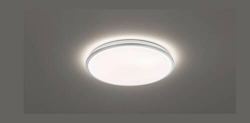 LED-DECKENLEUCHTE - Silberfarben/Weiß, Design, Glas (40cm) - Fischer & Honsel