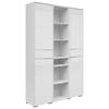 AKTENSCHRANK Weiß  - Weiß, KONVENTIONELL, Glas/Holzwerkstoff (122/199/37cm) - Voleo