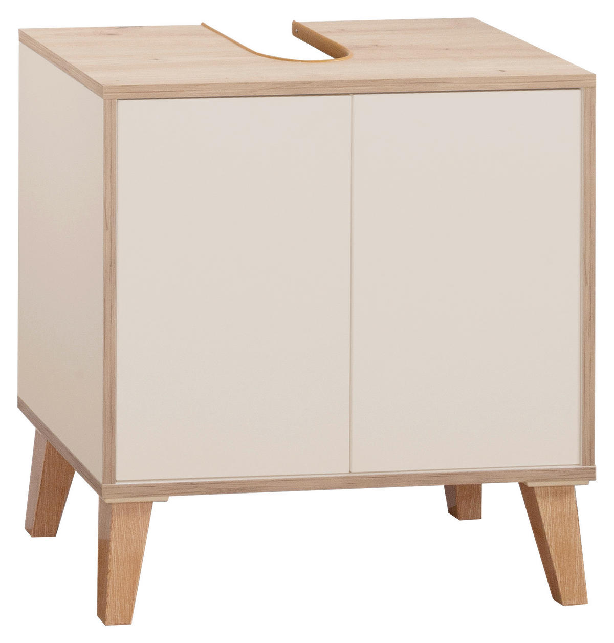 WASCHBECKENUNTERSCHRANK 60/63/32,5 cm  - Champagner/Eiche Artisan, MODERN, Holzwerkstoff/Kunststoff (60/63/32,5cm) - MID.YOU