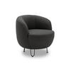 SESSEL Webstoff Grau    - Schwarz/Grau, Design, Textil/Metall (72/74/76cm) - MID.YOU