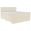 BOXSPRINGBETT 180/200 cm  in Beige  - Beige/Schwarz, Konventionell, Textil/Metall (180/200cm) - Carryhome