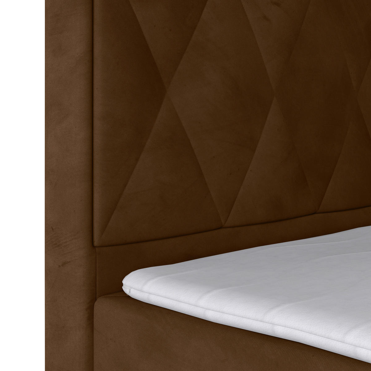 BOXSPRINGBETT 140/200 cm  in Braun  - Braun, MODERN, Holz/Kunststoff (140/200cm) - MID.YOU