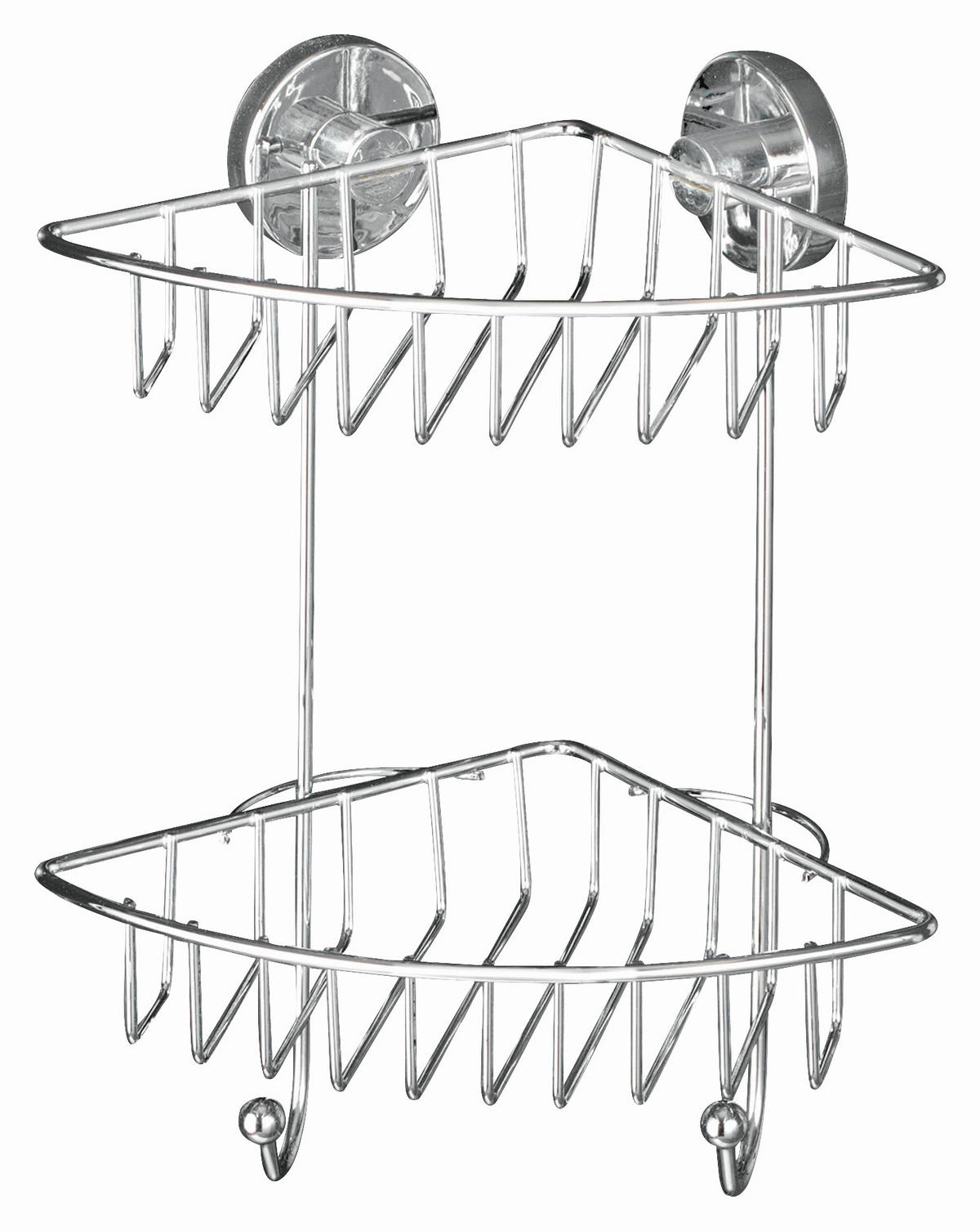 DUSCHREGAL 22,5/29,5/16 cm  - Chromfarben, Basics, Metall (22,5/29,5/16cm) - Wenko