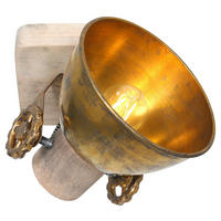 DECKENSPOTS - Anthrazit/Kupferfarben, Trend, Holz/Metall (59/19/23cm)