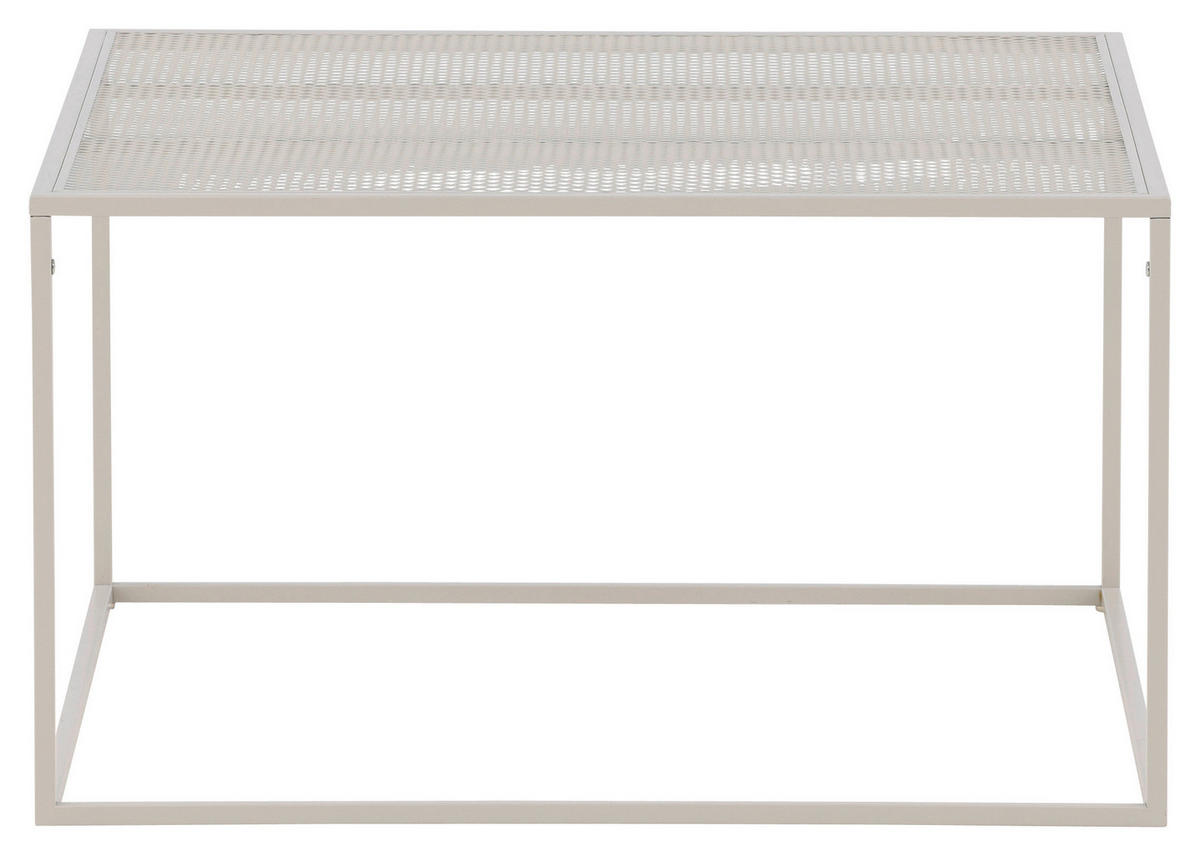 COUCHTISCH 80/80/45 cm quadratisch Beige  - Beige, Design, Metall (80/80/45cm) - Livetastic