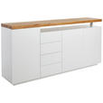 SIDEBOARD  195/92/43 cm 4 Schublade(n)  - Eichefarben/Weiß, Design, Holz/Holzwerkstoff (195/92/43cm) - Novel