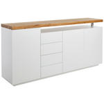 SIDEBOARD  in 195/92/43 cm  - Eichefarben/Weiß, Design, Holz/Holzwerkstoff (195/92/43cm) - Novel