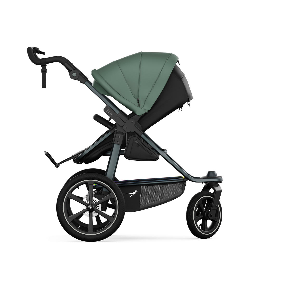KOMBIKINDERWAGEN  tfk pro 2-in-1 Kombikinderwagen  olive  - Anthrazit/Olivgrün, Basics, Textil/Metall (66/118/110cm) - TFK