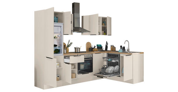 ECKKÜCHE 280/175 cm  in Kaschmir  - Kaschmir/Schwarz, Basics, Holzwerkstoff/Metall (280/175cm) - Xora