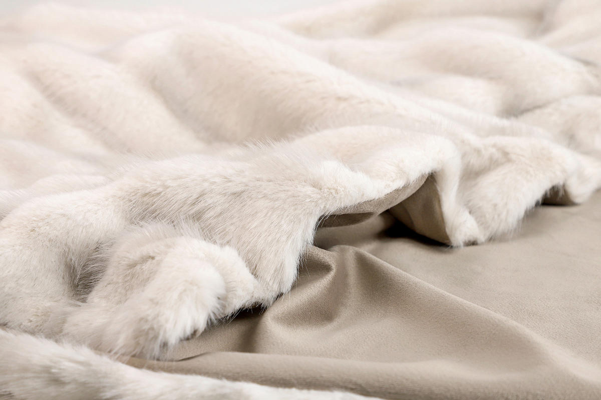 PLAID COUTURE 130/170 cm  - Creme/Weiß, Design, Textil (130/170cm) - Musterring