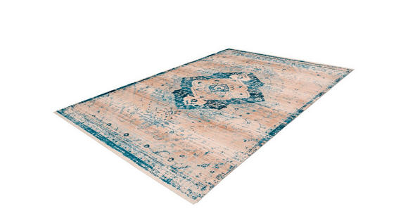 WEBTEPPICH 120/170 cm Baroque Blau, Creme  - Blau/Creme, Basics, Textil (120/170cm) - Novel