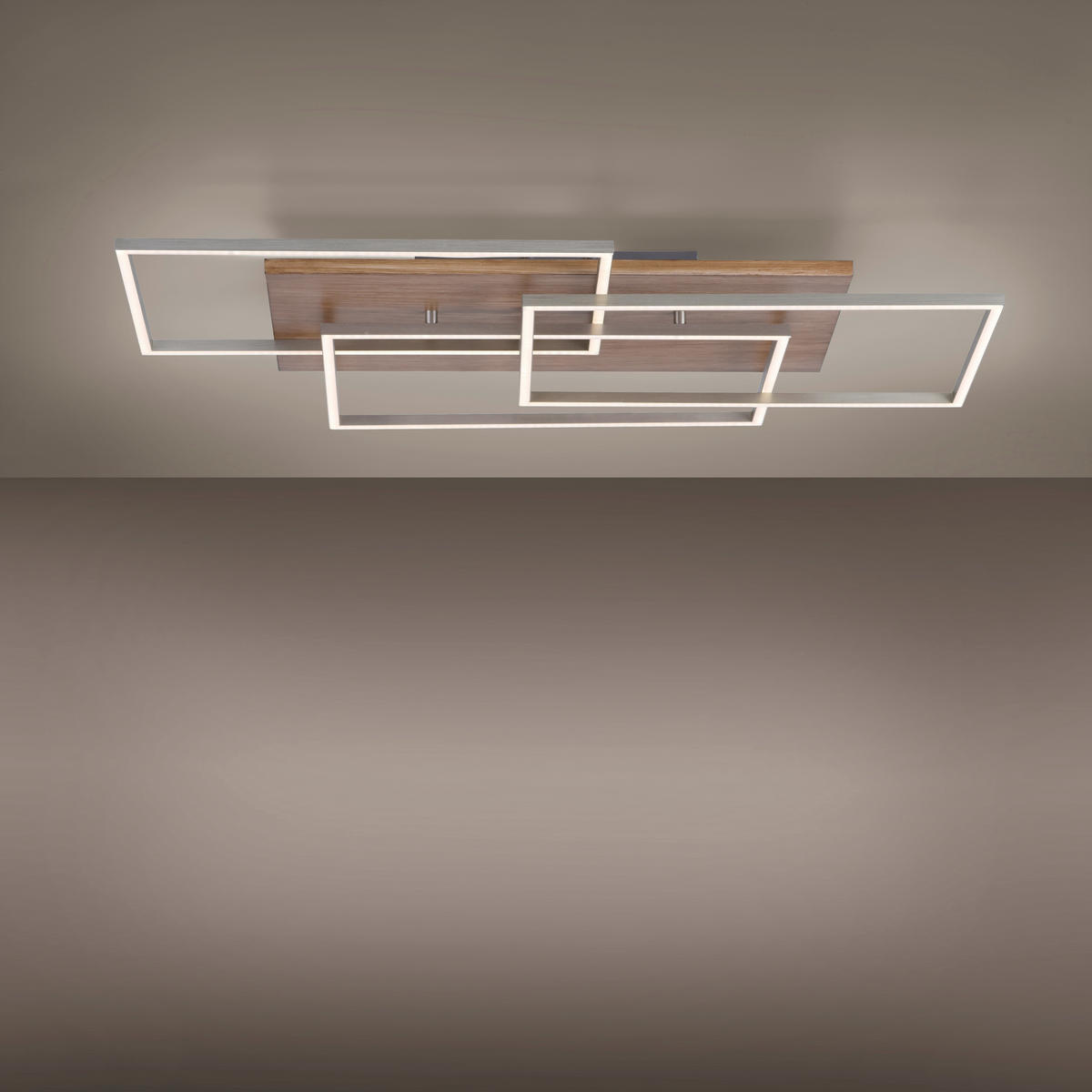 LED-DECKENLEUCHTE   - LIFESTYLE, Holz/Kunststoff (82/50cm)