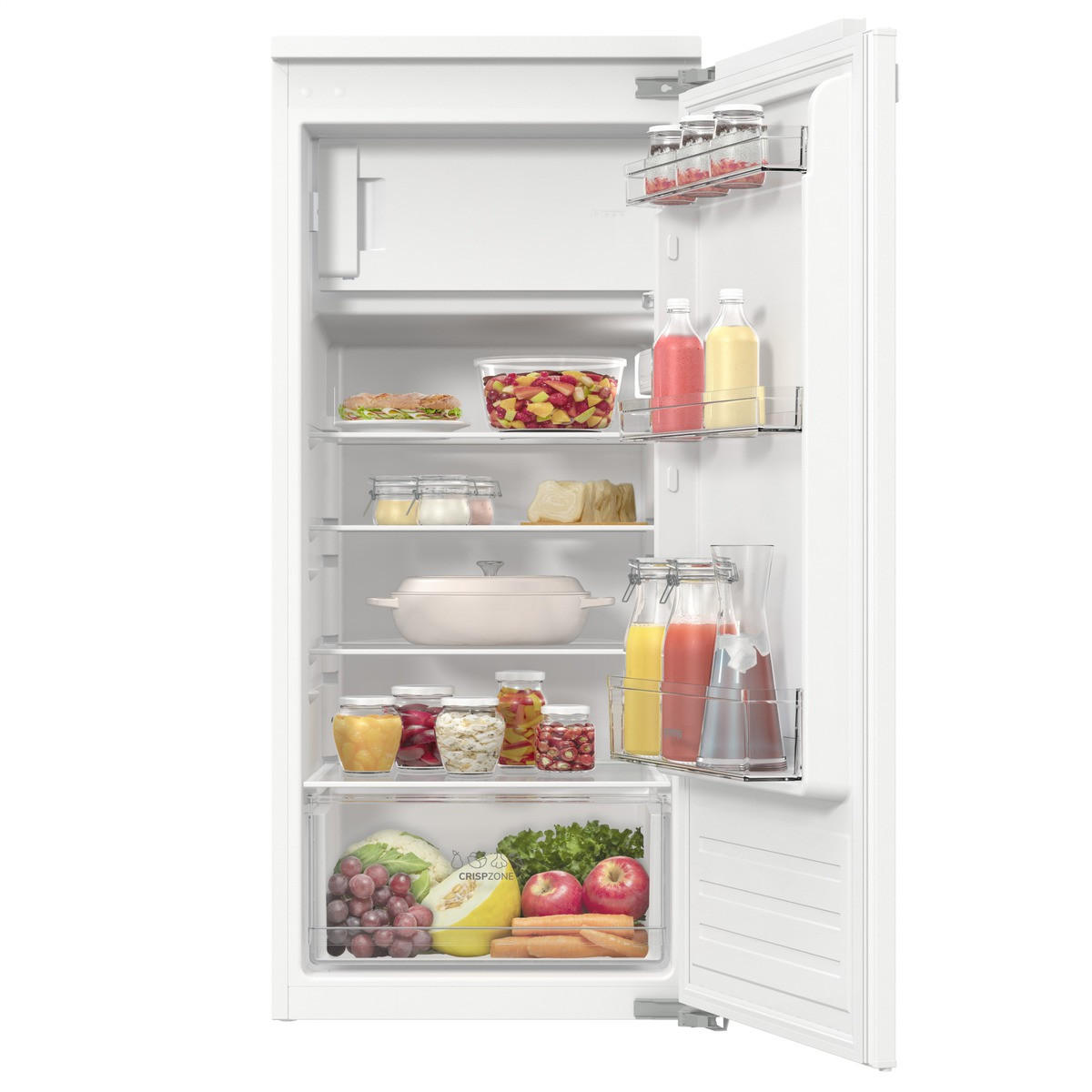 KÜHLSCHRANK 54/122,1/54,5 cm RBI512D22  - Weiß, Trend, Glas/Metall (54/122,1/54,5cm) - Gorenje