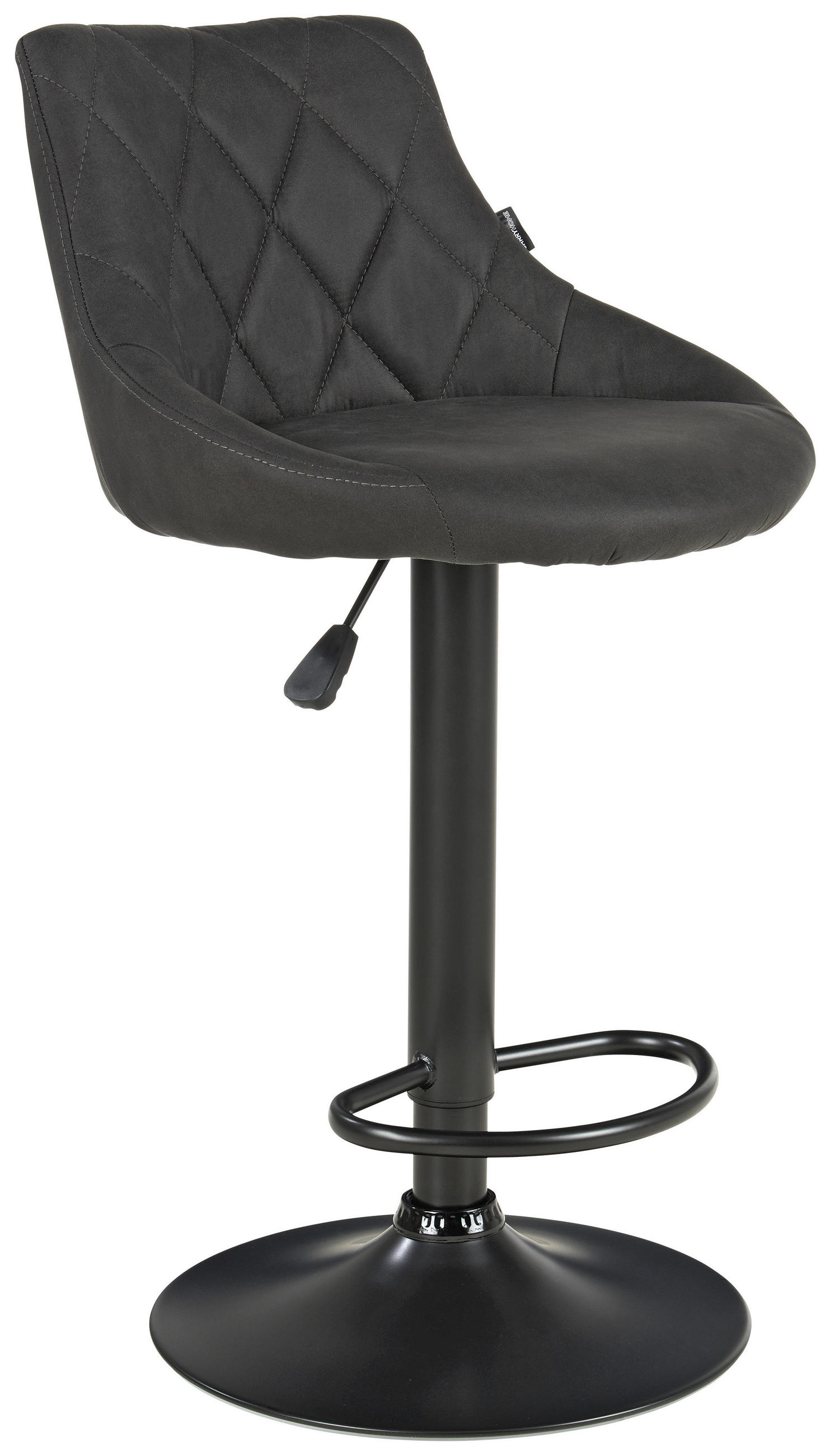 BAROVÁ STOLIČKA, čierna - čierna, Design, kov/textil (47,50/82-103/52cm) - Carryhome