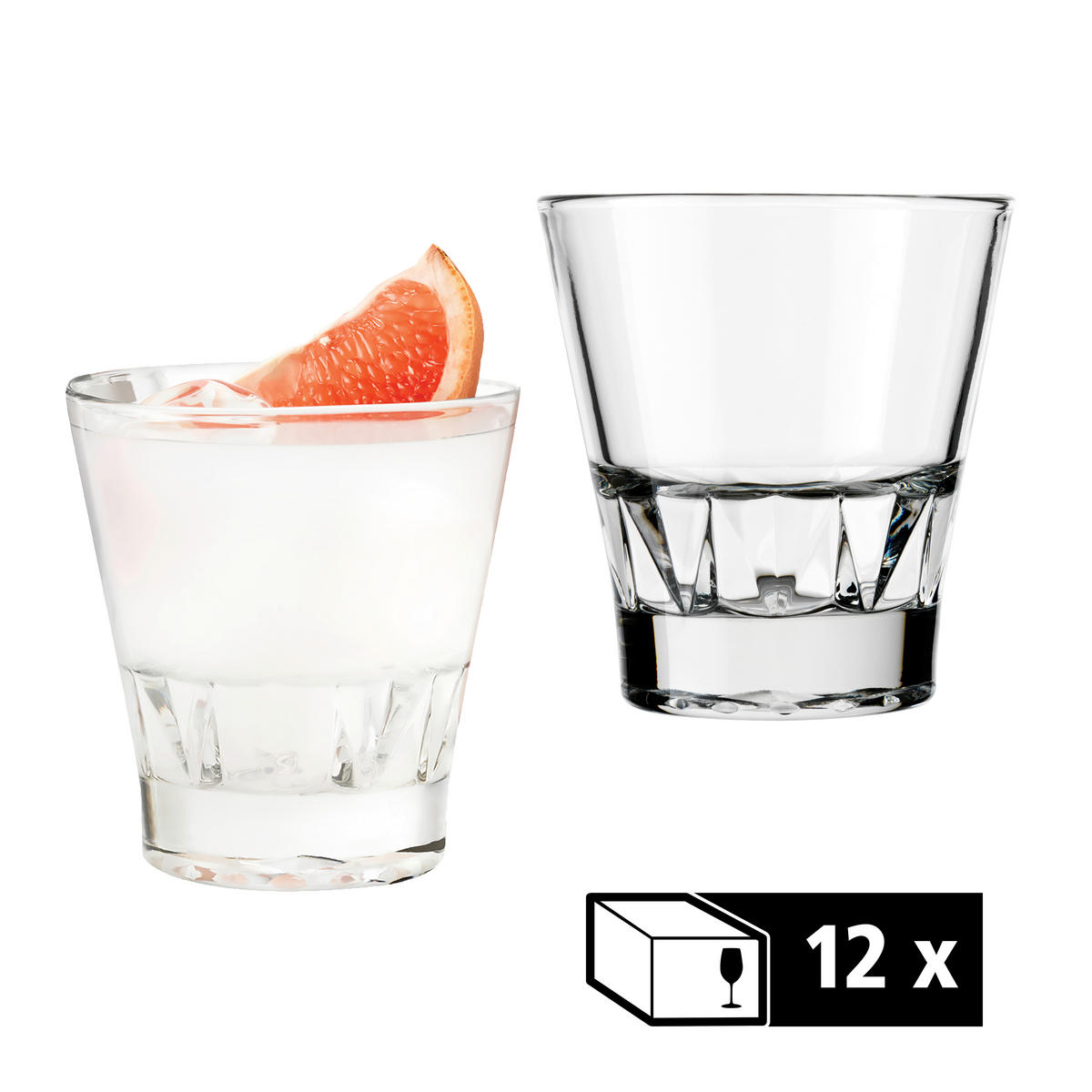 GLÄSERSET GALLERY  12-teilig  - Klar, Basics, Glas (9/10cm)