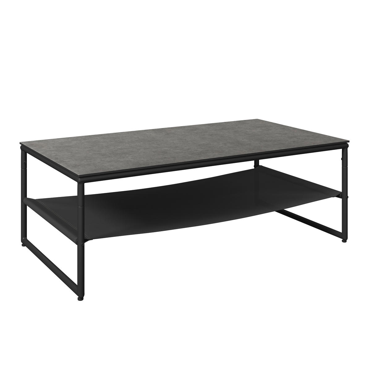 GARTENSET Webstoff Eisen  - Hellgrau/Schwarz, Design, Glas/Textil - Ambia Garden