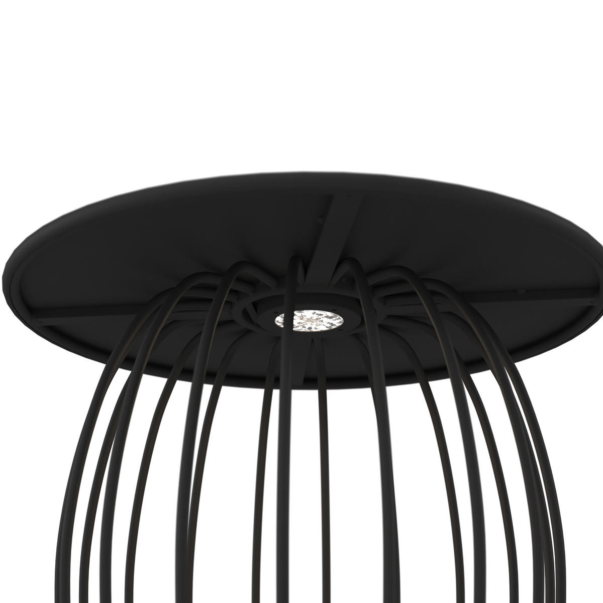 LOUNGETISCH 60/60/39 cm Metall  - Schwarz, Design, Metall (60/60/39cm) - Ambia Garden