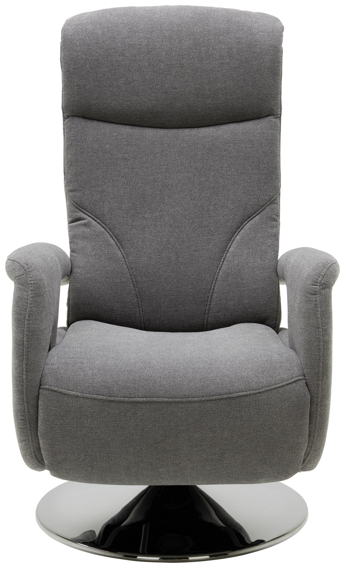 RELAXAČNÍ KŘESLO, textil, šedá - šedá/barvy chromu, Design, kov/textil (71/110/83cm) - Dieter Knoll