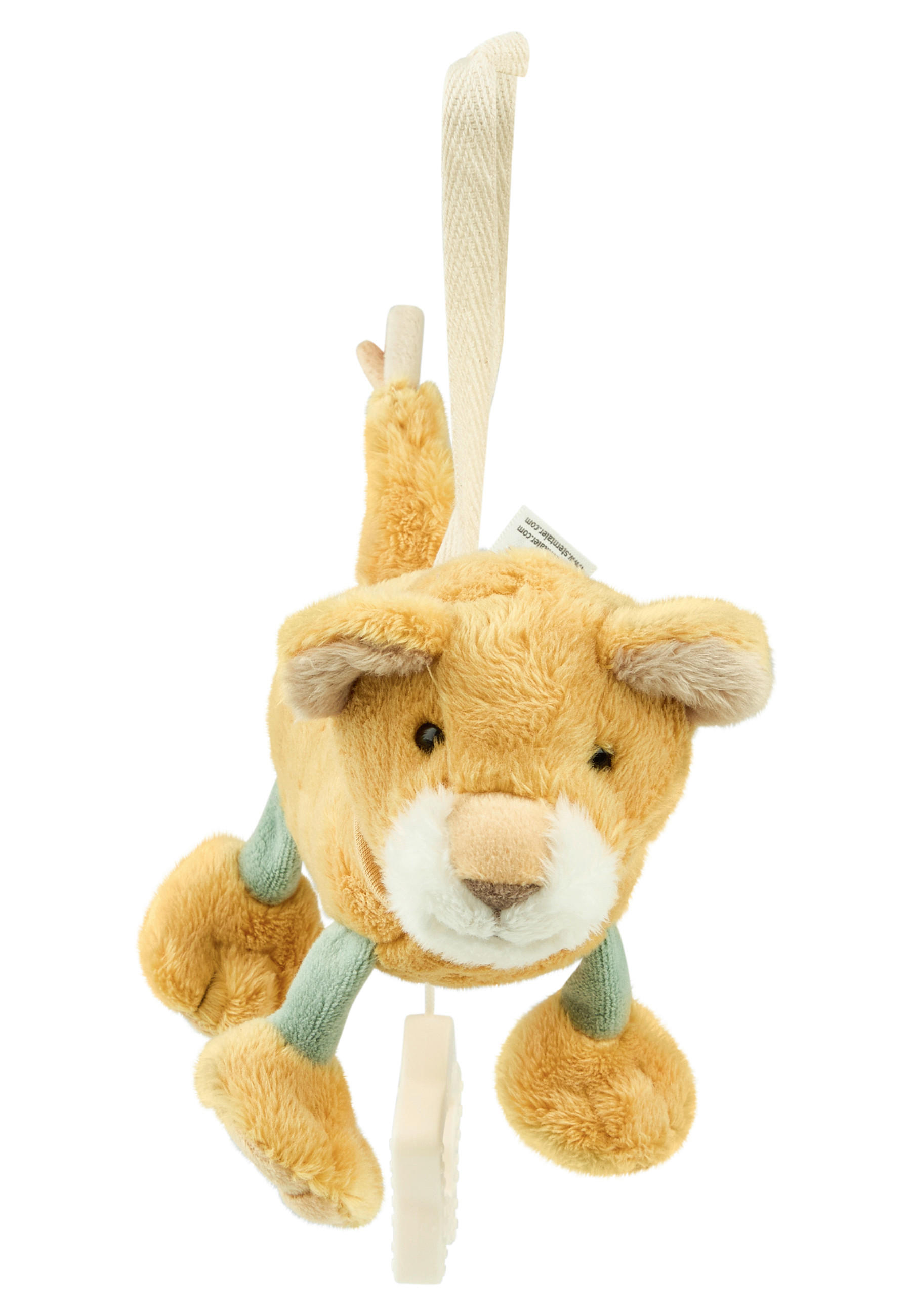 SPIELUHR Löwe Leo  - Hellgelb, Basics, Textil (16/16/7cm) - Sterntaler