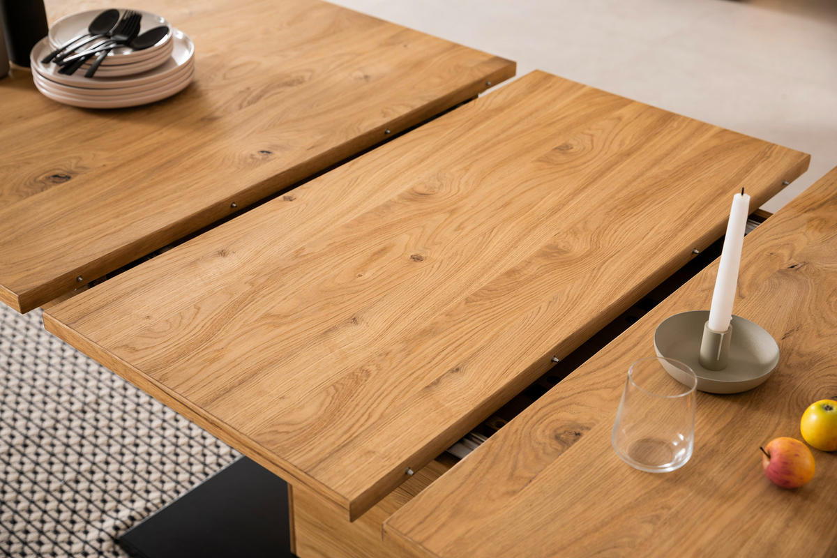 ESSTISCH in Holz, Holzwerkstoff 180/100/77 cm  - Wildeiche/Anthrazit, Design, Holz/Holzwerkstoff (180/100/77cm) - MID.YOU