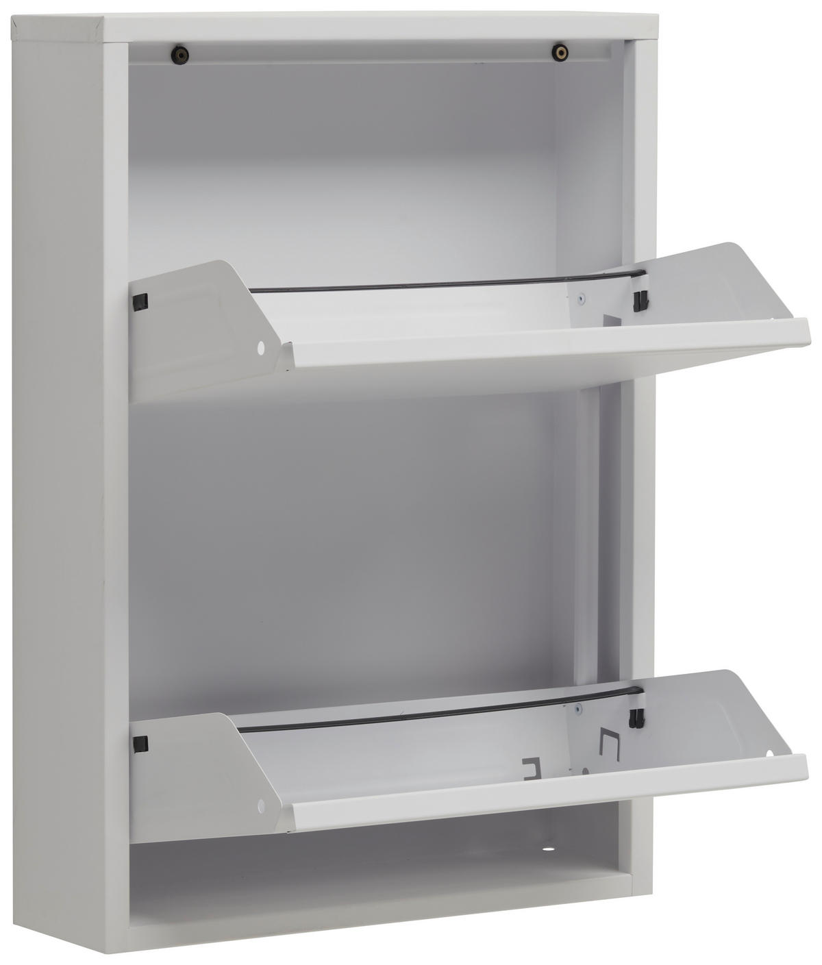 VÝKLOPNÁ SKRINKA NA TOPÁNKY, biela, 50/70,5/15 cm - biela, Basics, kov (50/70,5/15cm) - Carryhome