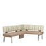 ECKBANK 203/157 cm in Braun, Schlammfarben - Schlammfarben/Alufarben, Design, Leder/Holz (203/157cm) - Moderano ECKBANK 203/157 cm in Braun, Schlammfarben - Schlammfarben/Alufarben, Design, Leder/Holz (203/157cm) - Moderano