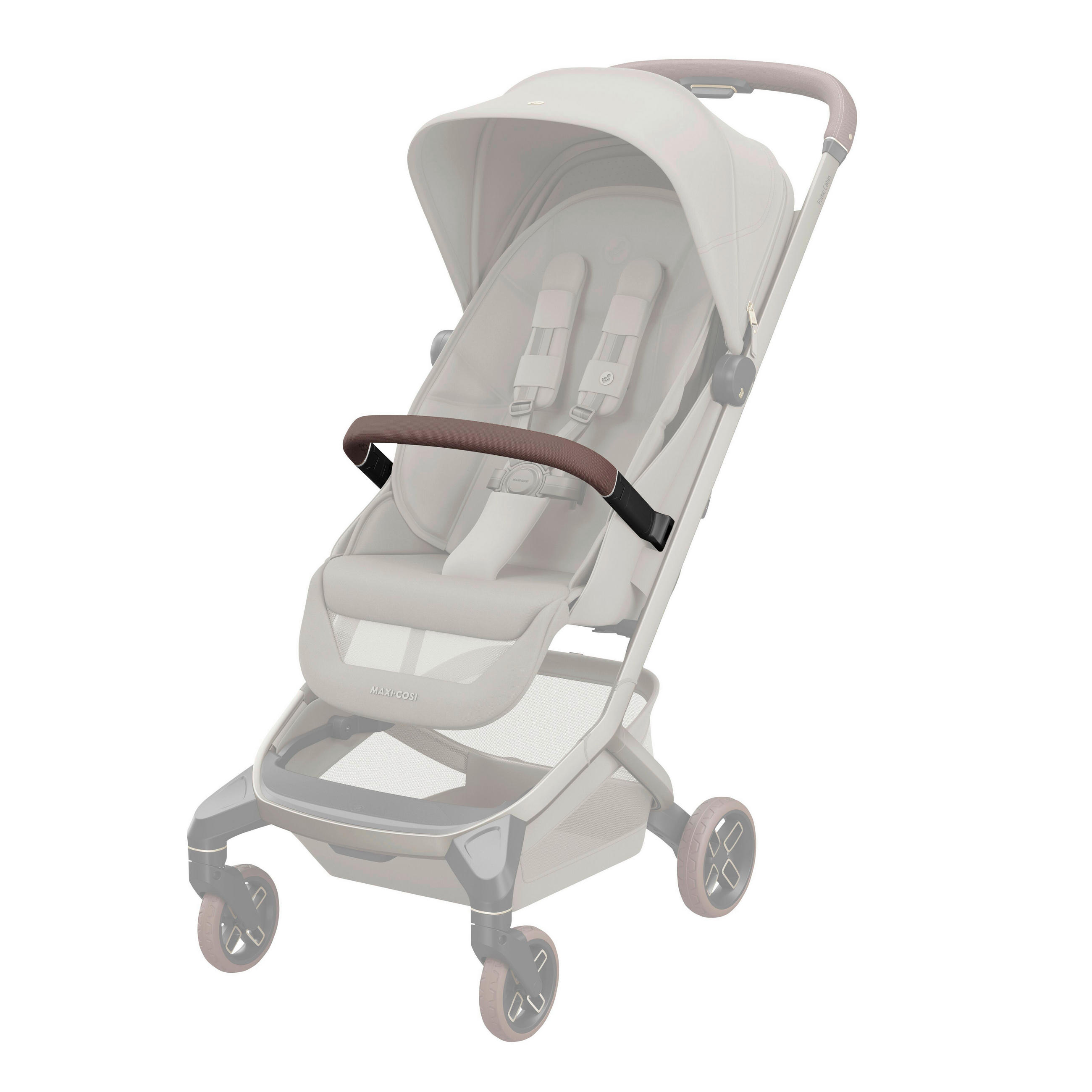 SICHERHEITSBÜGEL Fame Cabin  - Braun, Basics, Leder/Kunststoff (37/24cm) - Maxi-Cosi